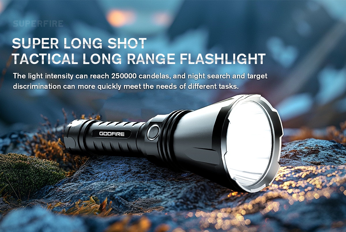 Introducing the GODFIRE TF01: Your Ultimate Tactical Flashlight for Outdoor Adventures